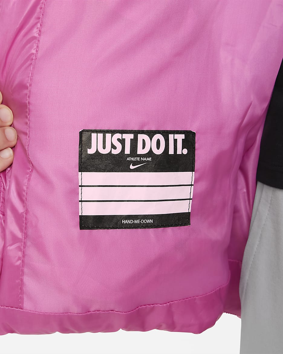 Chamarra para ninos talla pequena Nike Colorblock Chevron Puffer Jacket. Nike